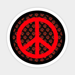 FLOWER Peace Sign Sticker